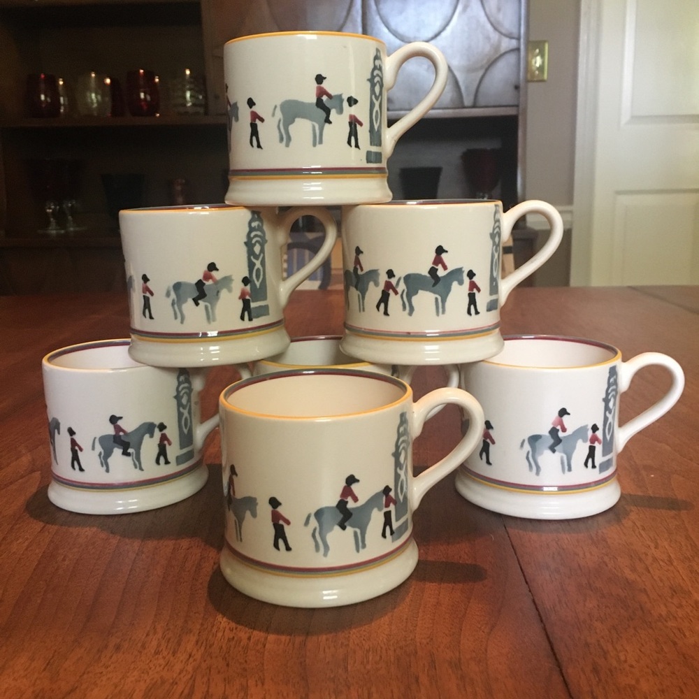 Beautiful Decorated By Hand Bridgewater cups (7)